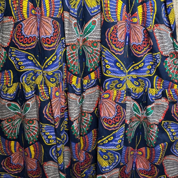 Trina Turk Argo Iris Butterfly Print Maxi Dress size Large - Picture 7 of 10